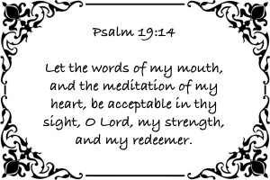 Psalm 19 14 1WB